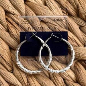 Silver Hoop Earrings
